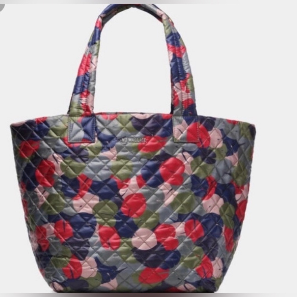 MZ WALLACE Medium Metro Bag Leaf
Print Quilted Bag